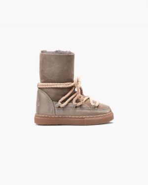 INUIKII Classic High Dječje Winter Sneakers Taupe Hrvatska | 105937-CFI