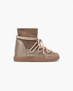 INUIKII Classic Wedge Ženske Winter Sneakers Taupe Hrvatska | 365901-IYD