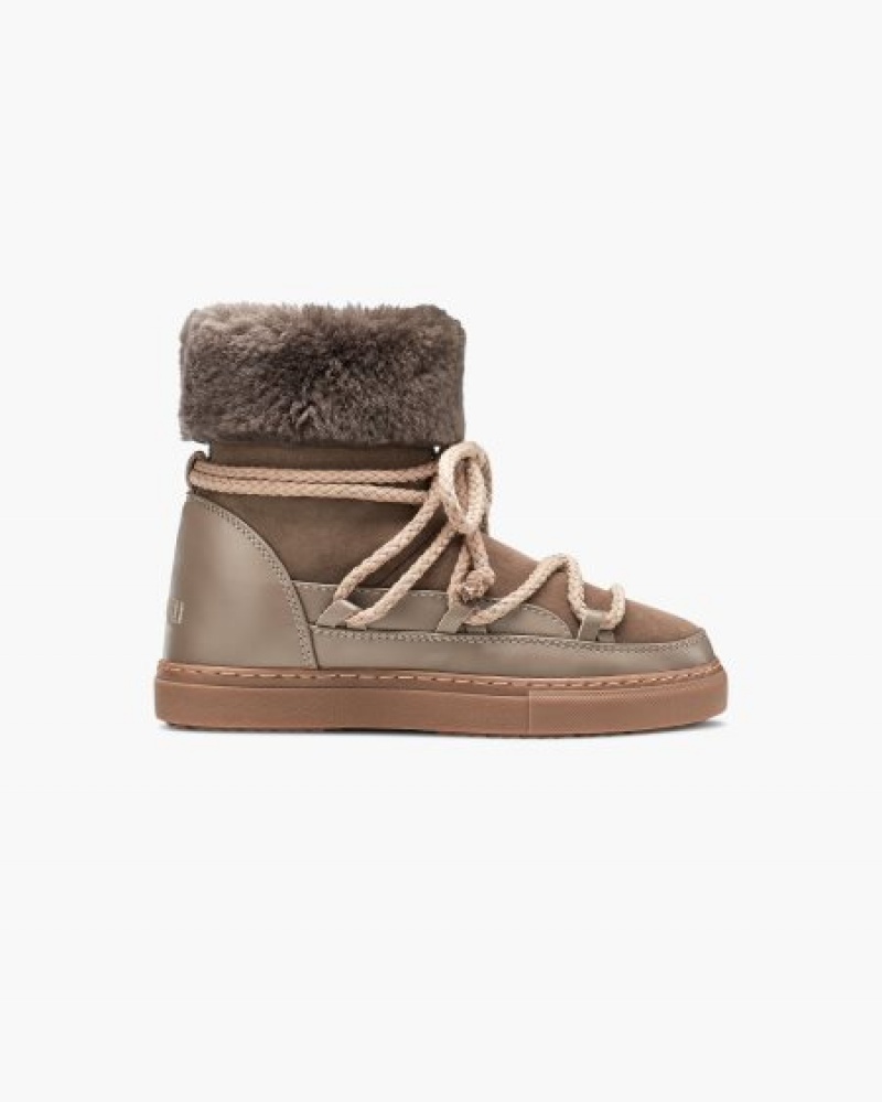 INUIKII Classic High Ženske Winter Sneakers Taupe Hrvatska | 243175-MJL