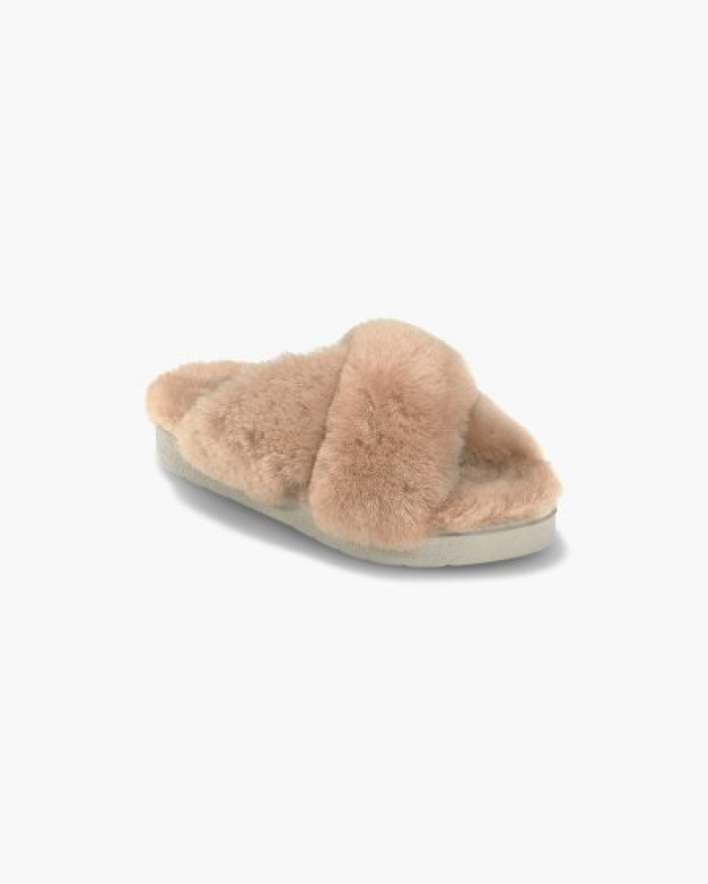 INUIKII Classic Shearling Ženske Papuče Macaroon Hrvatska | 874265-ZXC