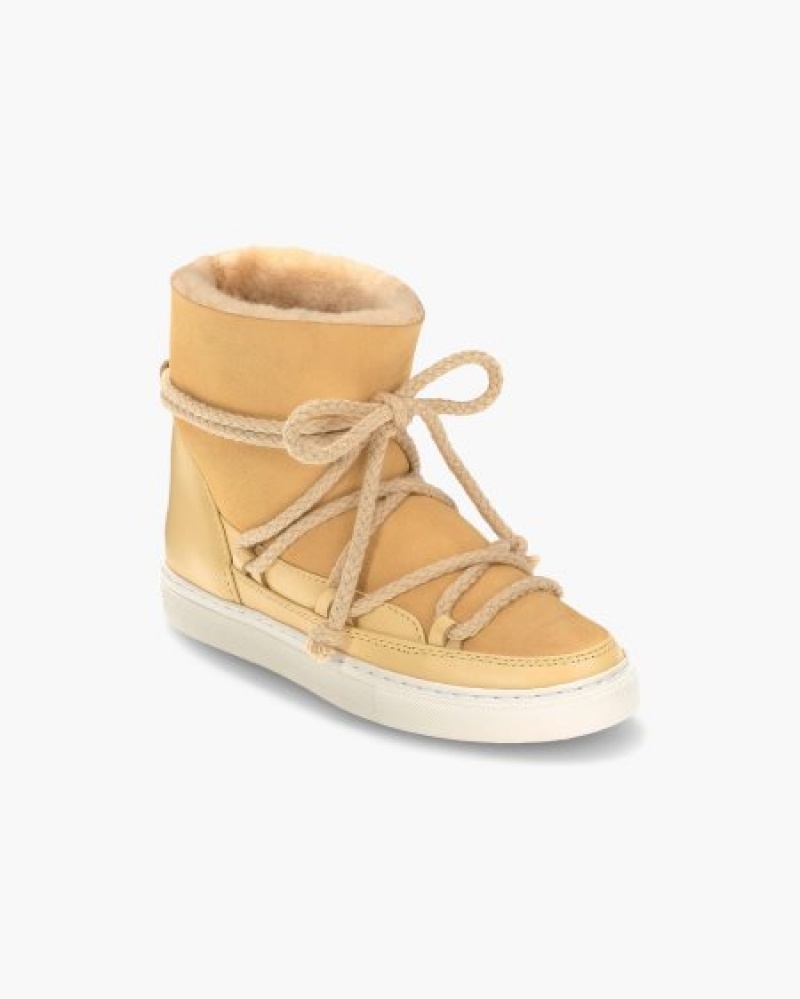 INUIKII Classic Ženske Winter Sneakers Light-Yellow Hrvatska | 281057-ZYR