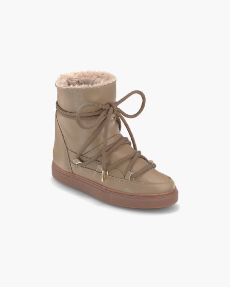 INUIKII Grape Wedge Ženske Winter Sneakers Taupe Hrvatska | 865197-JFL