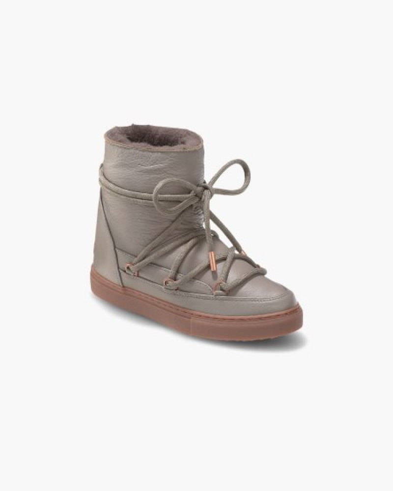 INUIKII Nappa Wedge Ženske Tenisice Taupe Hrvatska | 716342-MOL