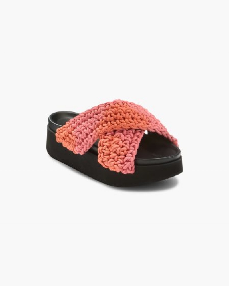 INUIKII Platform Woven Batic Ženske Cipele Roze Hrvatska | 710638-VZU